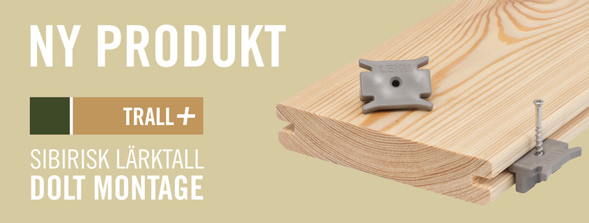 Trall för dolt montage, Sibirisk Lärk, Kärnsund Wood Link
