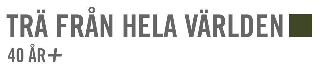 trä från hela världen