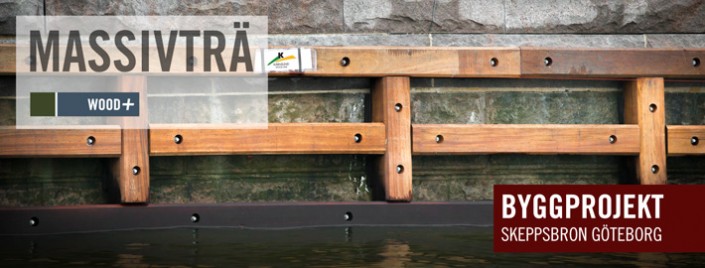 Byggprojekt Skeppsbron - Kärnsund Wood Link levererar Azobe, Bilinga och Okan