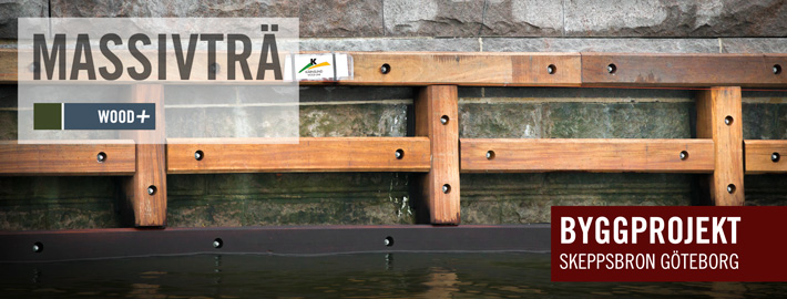 Byggprojekt Skeppsbron - Kärnsund Wood Link levererar Azobe, Bilinga och Okan