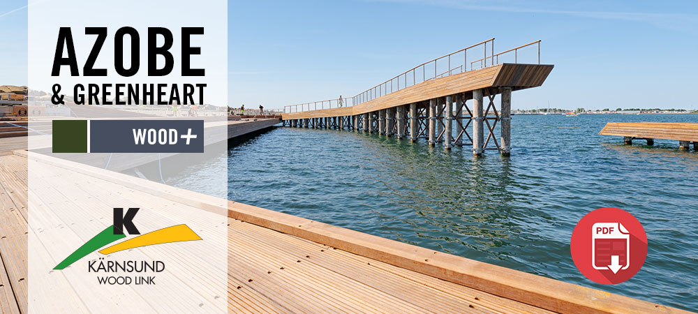 Projektbilder, Azobe och Greenheart, Fästningsbdaet i Varberg, Kärnsund Wood Link