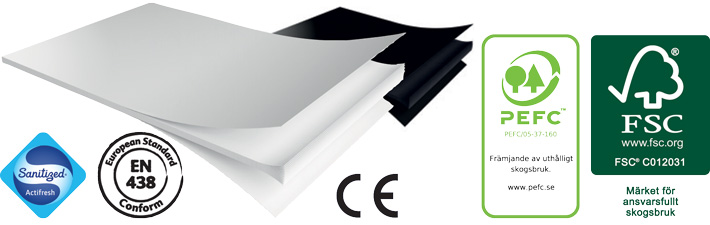 Polyrey Monochrom kompaktlaminat - Kärnsund Wood Link