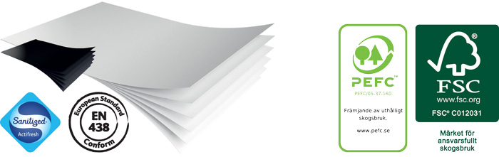 Polyrey Monochrom högtryckslaminat - Kärnsund Wood Link