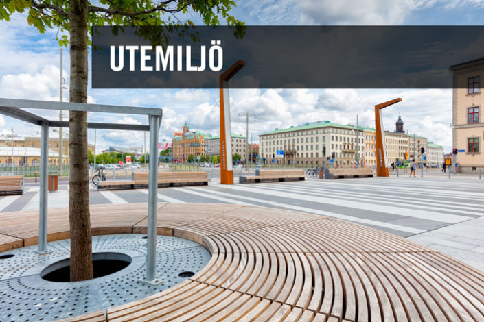 Prefabricerade moduler i hårdträ för publika utemiljö - Kärnsund Wood Link