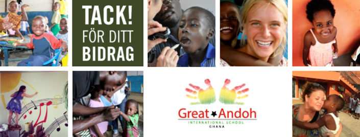 Kärnsund Wood Link skänker pengar till barnen i Ghana.