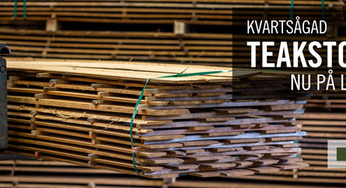 Kvartad teakstock - Kärnsund Wood Link