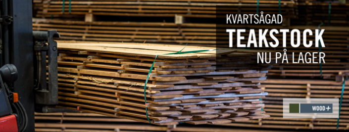 Kvartad teakstock - Kärnsund Wood Link