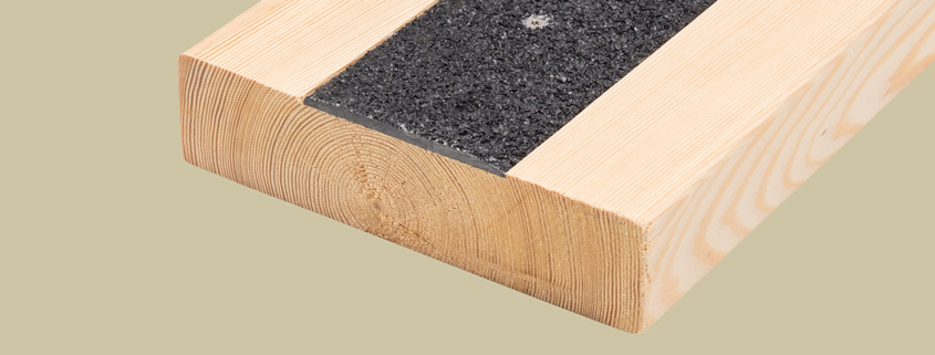 Trall med halkskydd.