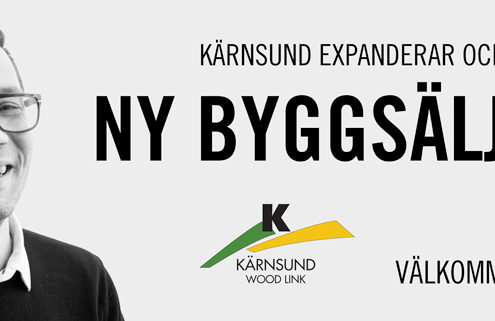 Kärnsund Wood Link expanderar och anställer en ny byggsäljare.