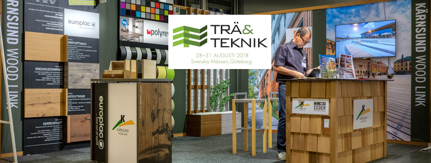 Besök Kärnsund Wood Link på Trä&Teknik på Svenska Mässan 28-31 aug 2018