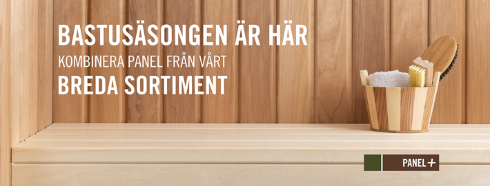 Exklusiv bastupanel från Kärnsund Wood Link.