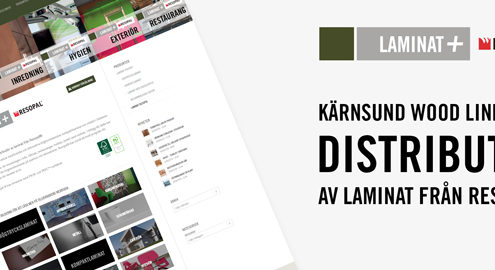 Kärnsund Wood Link är ny distributör av laminat från Resopal ®