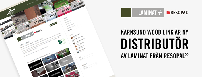 Kärnsund Wood Link är ny distributör av laminat från Resopal ®
