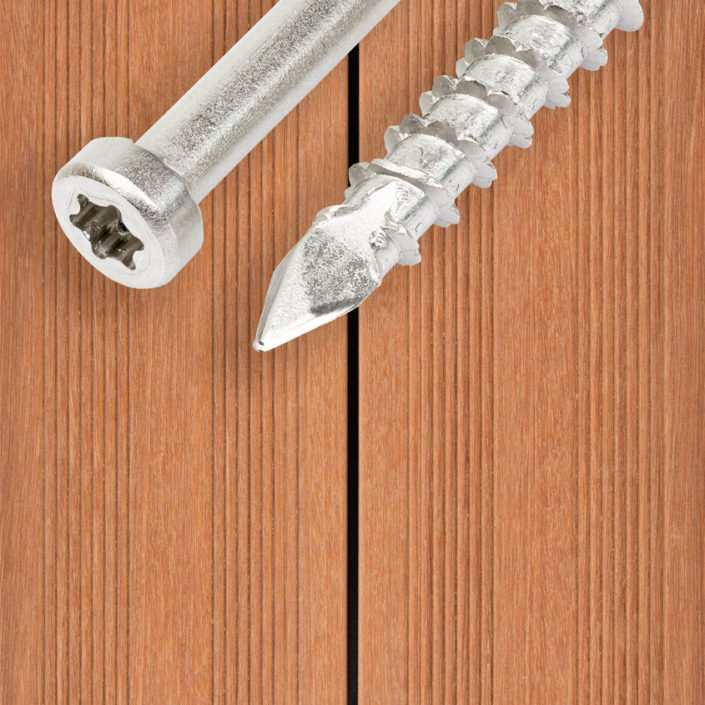 DrillFix A4 självborrande rostfri skruv för hårdträtrall, Kärnsund Wood Link