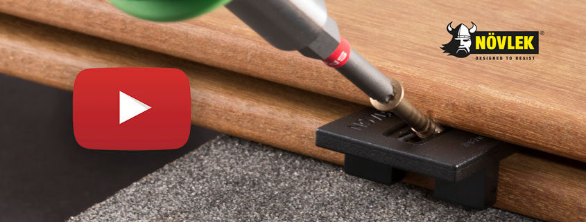 Növlek dold infästning av hårdträtrall. Kärnsund Wood Link.