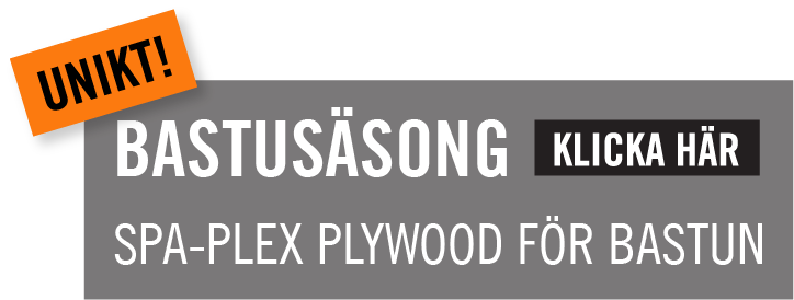 SPA-Plex en unik plywood för bastun, Kärnsund Wood Link.